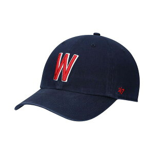 47�u�����h �����Y �X�q �A�N�Z�T���[ Men's Navy Washington Senators 1961 Logo Cooperstown Collection Clean Up Adjustable Hat Navy