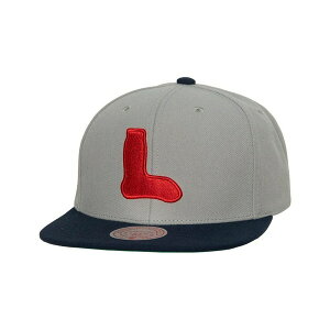 �~�b�`�F��&�l�X �����Y �X�q �A�N�Z�T���[ Men's Gray Boston Red Sox Cooperstown Collection Evergreen Snapback Hat Gray