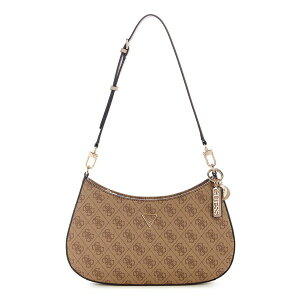 QX fB[X V_[obO obO Noelle Small Top-Zip Shoulder Bag Latte Logo