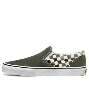 Vans �o���Y �����Y �X�j�[�J�[ �yVans Washed Classic Slip-on Green VN0A4U38WO3�z �T�C�Y US_7.5(25.5cm)