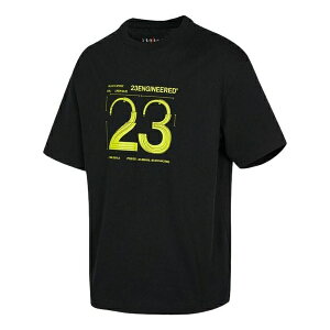 Air Jordan W[_ Y Xj[J[ yMen's Air Jordan SS22 23 Engineered Printing Short Sleeve Black T-Shirt DH8914-010z TCY US_M_L
