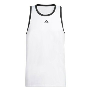 adidas AfB_X Y Xj[J[ yadidas Legends Basketball 3-Stripes Tank Top 'White' IC2460z TCY US_M_L