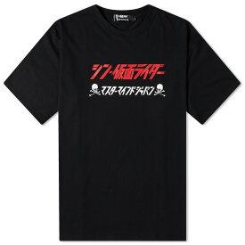 マスターマインド・ジャパン メンズ Tシャツ トップス mastermind JAPAN x SHIN KAMEN RIDER SPECIAL COLLABORATION Ci Black