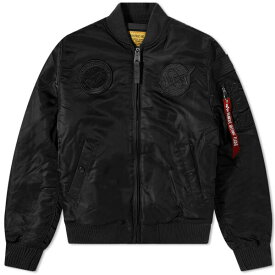 アルファインダストリーズ メンズ ジャケット＆ブルゾン アウター Alpha Industries MA-1 VF NASA Jacket Black