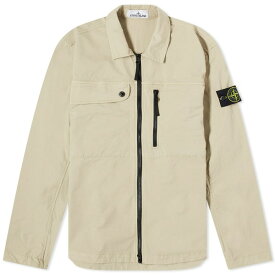 ストーンアイランド メンズ ジャケット＆ブルゾン アウター Stone Island Supima Cotton Twill Stretch-TC Zip Shirt Jacket Neutrals