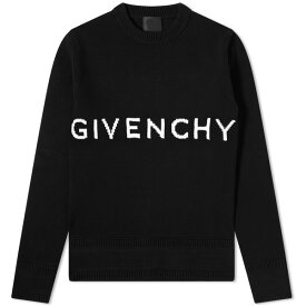 ジバンシー メンズ ニット&セーター アウター Givenchy 4G Logo Cotton Crew Knit Black