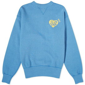ヒューマンメイド メンズ パーカー・スウェットシャツ アウター Human Made Dragon Heart Sweatshirt Blue