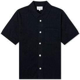 ノースプロジェクト メンズ シャツ トップス Norse Projects Rollo Cotton Linen Short Sleeve Shirt Blue
