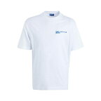 【送料無料】 カール ラガーフェルド ジーンズ メンズ Tシャツ トップス KLJ RELAXED BOX LOGO SSVL TEE White