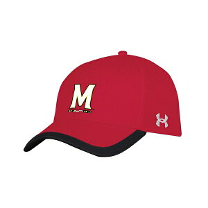 A_[A[}[ Y Xq ANZT[ Men's Red Maryland Terrapins Sideline Blitzing Accent Adjustable Hat Red