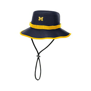 �i�C�L �����Y �X�q �A�N�Z�T���[ Men's Navy Michigan Wolverines 2025 Sideline Apex Boonie Bucket Hat Navy