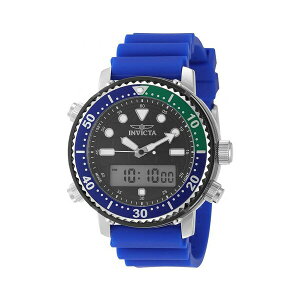 �C���r�N�^ �����Y �r���v �A�N�Z�T���[ Men's 49447 Pro Diver Digital, Quartz Electronic, PC21AF Black Dial Watch Blue