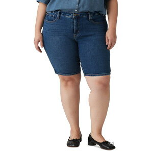���[�o�C�X ���f�B�[�X �J�W���A���p���c �{�g���X Plus Size Mid-Rise Shaping Bermuda Shorts Clever Girl
