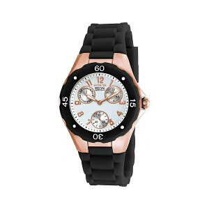 CrN^ fB[X rv ANZT[ Women's 18799 Angel Quartz Chronograph White Dial Watch Black