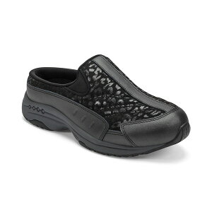 C[W[Xsbg fB[X T_ V[Y Women's Traveltime Slip-On Mule Walking Sneakers Black Leopard