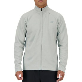 ニューバランス メンズ パーカー・スウェットシャツ アウター New Balance Men's Tech Knit Full-Zip Jacket Athletic Grey