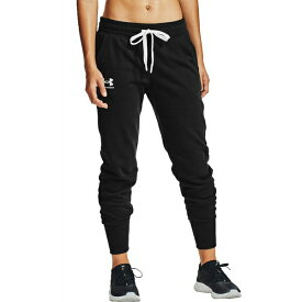 アンダーアーマー レディース カジュアルパンツ ボトムス Under Armour Women's Rival Fleece Jogger Pants Black/White