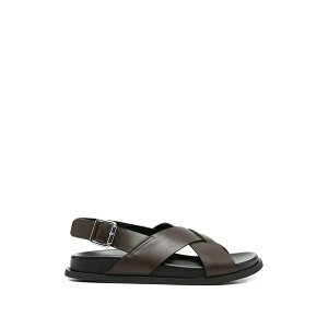�O���G���� ���b�^ ���f�B�[�X �T���_�� �V���[�Y Crisscross-detail sandals Brown