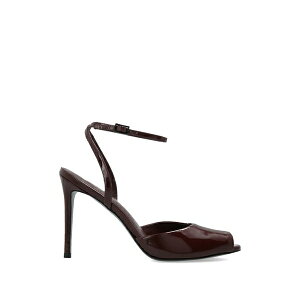 �u���b�N �X�G�[�h �X�^�W�I ���f�B�[�X �T���_�� �V���[�Y Wrne ankle-strap peep-toe heeled sandals Red
