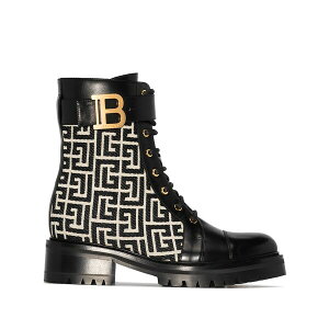 �o���}�� ���f�B�[�X �u�[�c �V���[�Y Ranger romy monogram boots Black