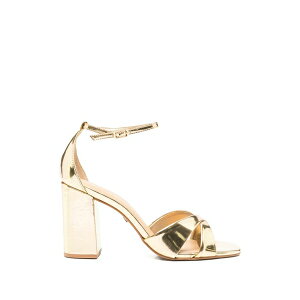 �J���m ���f�B�[�X �T���_�� �V���[�Y Crossover-strap sandals Gold