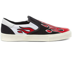 AMIRI �A�~�� �����Y �X�j�[�J�[ �yAMIRI Flame Slip On Black/Red�z �T�C�Y EU_40(25.0cm) Black / White / Red