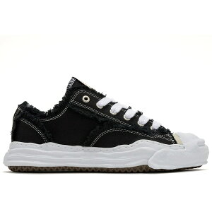 Maison Mihara Yasuhiro �~�n�����X�q�� �����Y �X�j�[�J�[ �yMaison Mihara Yasuhiro Hank OG Sole Canvas Low Frayed Black�z �T�C�Y US_5(23.0cm) Black/White