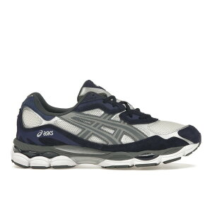 ASICS �A�V�b�N�X �����Y �X�j�[�J�[ �yASICS Gel-NYC Yankees�z �T�C�Y US_8.5(26.5cm) Cream/Steel Grey