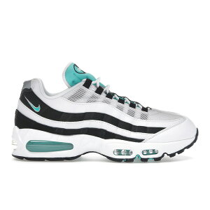 Nike �i�C�L �����Y �X�j�[�J�[ �yNike Air Max 95 OG Big Bubble Black Border�z �T�C�Y US_5(23.0cm) White/Hyper Jade/Black/Metallic Silver