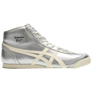 Onitsuka Tiger �I�j�c�J�^�C�K�[ �����Y �X�j�[�J�[ �yOnitsuka Tiger Mexico Mid Runner Silvler Cream�z �T�C�Y US_5.5(23.5cm) Silvler/Cream