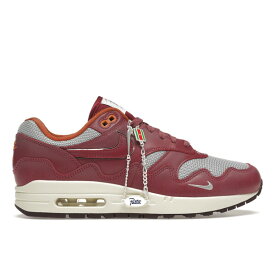 Nike ナイキ メンズ スニーカー 【Nike Air Max 1】 サイズ US_9(27.0cm) Patta Waves Rush Maroon (with Bracelet)