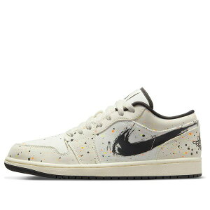 Jordan �W���[�_�� �����Y �X�j�[�J�[ �yAir Jordan 1 Low 'Brushstroke Swoosh - Paint Splatter' DM3528-100�z �T�C�Y US_7(25.0cm)