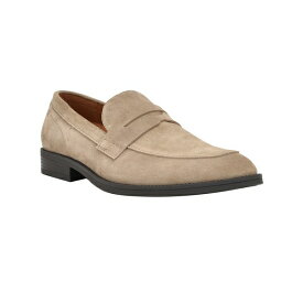 カルバンクライン メンズ スリッポン・ローファー シューズ Men's Jay Pointy Toe Slip-On Dress Loafers Taupe Suede