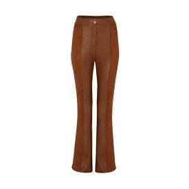 ノクチューン レディース カジュアルパンツ ボトムス Women's High-Waisted Flare Pants Light/pastel brown