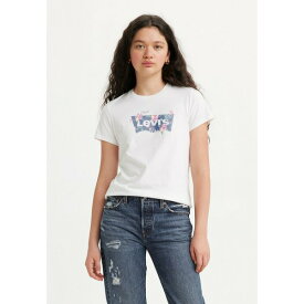 リーバイス レディース Tシャツ トップス THE PERFECT TEE - Basic T-shirt - tropical flower fill bright white