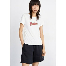 ジョーダン レディース Tシャツ トップス Print T-shirt - white/dune red