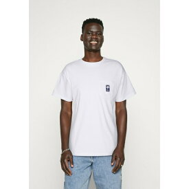 ズーヨーク メンズ Tシャツ トップス INITIAL POCKET TEE UNISEX - Basic T-shirt - white