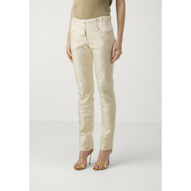 パトリツィア ペペ レディース デニムパンツ ボトムス PANTALONI TROUSERS - Jeans Skinny Fit - ivory/shiny gold