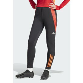 アディダス レディース テニス スポーツ TIRO24 COMPETITION - Leggings - black app solar red