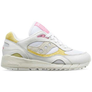 Saucony �T�b�J�j�[ ���f�B�[�X �X�j�[�J�[ �ySaucony Shadow 6000 White Yellow Pink (Women's)�z �T�C�Y US_6(23.0cm) White/Yellow/Pink