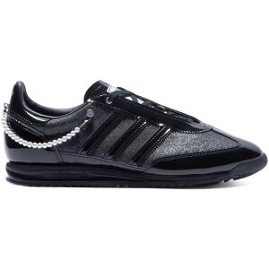 adidas �A�f�B�_�X ���f�B�[�X �X�j�[�J�[ �yadidas SL 72 OG Black Patent Pearls (Women's)�z �T�C�Y US_5(22.0cm) Core Black/Core Black/Silver Metallic