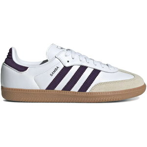 adidas �A�f�B�_�X ���f�B�[�X �X�j�[�J�[ �yadidas Samba OG White Alumina Aurora Plum (Women's)�z �T�C�Y US_8(25.0cm) Cloud White/Alumina/Aurora Plum