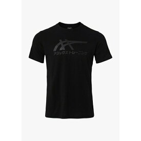 アシックス メンズ Tシャツ トップス TIGER TEE - Print T-shirt - performance black graphite grey