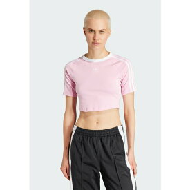 アディダスオリジナルス レディース テニス スポーツ 3-STRIPES BABY - Print T-shirt - true pink
