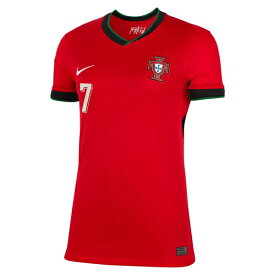 ナイキ レディース ユニフォーム トップス Cristiano Ronaldo Portugal National Team Nike Women's 2024 Home Replica Jersey Red