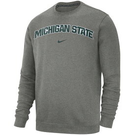 ナイキ レディース パーカー・スウェットシャツ アウター Men's Michigan State Spartans Club Fleece Sweatshirt Heather Gray