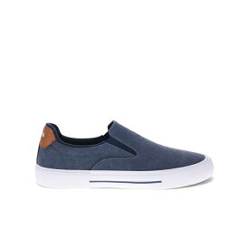 リーバイス メンズ スニーカー シューズ Men's Wes Comfort Slip On Sneakers Navy, Tan