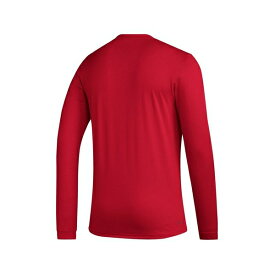 アディダス レディース Tシャツ トップス Men's Red New York Red Bulls 2023 Club DNA Long Sleeve AEROREADY T-shirt Red