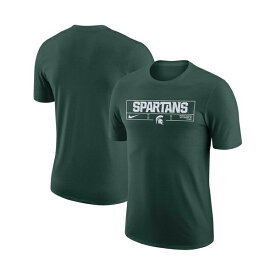 ナイキ レディース Tシャツ トップス Men's Green Michigan State Spartans Wordmark Stadium T-shirt Green