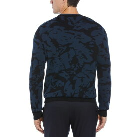 ペリーエリス メンズ ニット&セーター アウター Men's Jacquard Camo Crewneck Pullover Sweater Titan